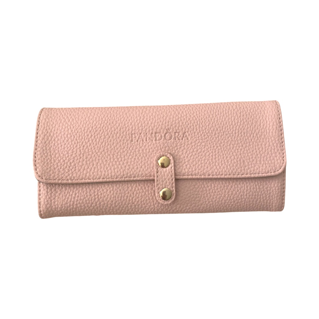 Pandora Pink Leather Jewelry Case Travel Pouch Pu Leather Pandora Pink Leather Jewelry Case Travel Pouch Pu Leather